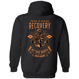 Custom Recovery Zip Hoodie  | Inspiring Sobriety |   Recovery - My True North