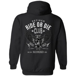 Custom Recovery Zip Hoodie  | Inspiring Sobriety |  Retired Ride or Die Club