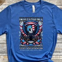 Custom Vintage Recovery T-Shirt | Inspiring Sobriety |  Independence From Dependence