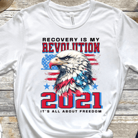 Custom Vintage Recovery T-Shirt | Inspiring Sobriety |  Recovery is My Revolution