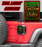 Custom design Taillight cover decal