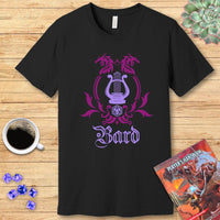 D&D Bard Class Simple Emblem T-Shirt