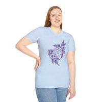 D&D D20 Dice Flower T-Shirt