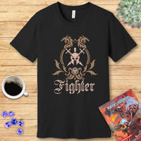 D&D Fighter Class Simple Emblem T-Shirt