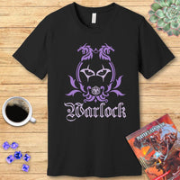 D&D Warlock Class Simple Emblem T-Shirt