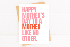 Cute Mother's Day Card Mother Like No Other Card for Mom