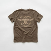 THE WINGED MECHANIC TEE - BROWN