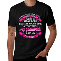 My Grandkids Are My Favorite Tshirt Funny Grandparents Gifts  Rolled Sleeves T-Shirt