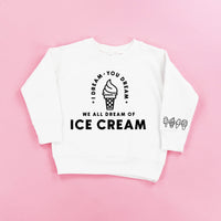 I DREAM OF ICE CREAM - Ice Cream Wrist Detail - Child Sweater