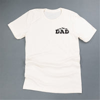 Dad w/ Mountains - Mountain Scene (pf&b) - Unisex Tee