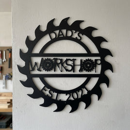 Custom Metal Wall Art - Personalized Workshop Sign