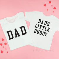 Dad - Varsity Straight Line / Dad's Little Buddy - Set of 2 Tees