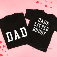 Dad - Varsity Straight Line / Dad's Little Buddy - Set of 2 Tees