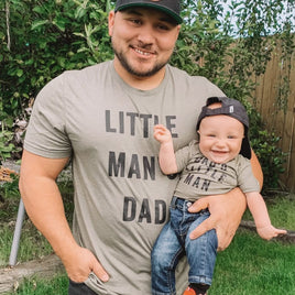 Dad's Little Man / Little Man's Dad - Set of 2 Tees