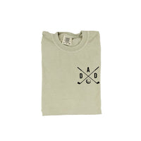 Dad - Gold Clubs (pocket) - Comfort Colors Tee