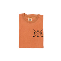 Dad - Gold Clubs (pocket) - Comfort Colors Tee