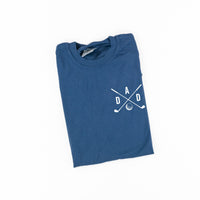 Dad - Gold Clubs (pocket) - Comfort Colors Tee