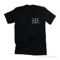 Dad - Gold Clubs (pocket) - Unisex Tee