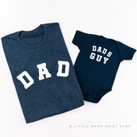 Dad - Arched Varsity / Dad's Guy - Set of 2 Tees