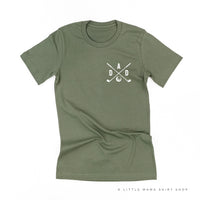 Dad - Gold Clubs (pocket) - Unisex Tee