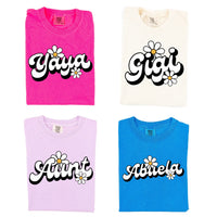 Daisy Name (f&b) - "________" - (Choose Your Name) - Comfort Colors Tee
