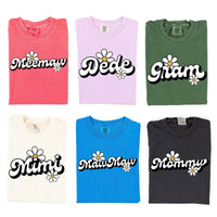 Daisy Name (f&b) - "________" - (Choose Your Name) - Comfort Colors Tee