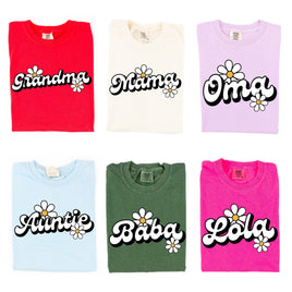 Daisy Name (f&b) - "________" - (Choose Your Name) - Comfort Colors Tee