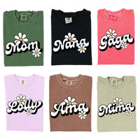 Daisy Name (f&b) - "________" - (Choose Your Name) - Comfort Colors Tee
