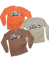 Daisy Name (f&b) - "________" - (Choose Your Name) - LONG SLEEVE Comfort Colors Tee