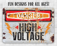 Danger High Voltage - Metal Sign