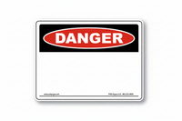 Danger OSHA Header - PDQ Signs LLC with Shadow