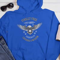 Recovery Hoodie | Inspiring Sobriety | Finally Free, Fly High