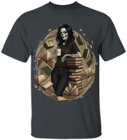 Skeleton Book Girl T-Shirt