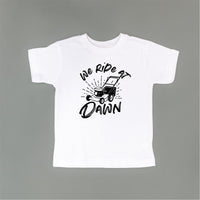 We Ride at Dawn - (Choose Your Mower) - Child Tee