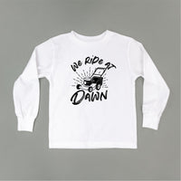 We Ride at Dawn - (Choose Your Mower) - Child Long Sleeve Tee