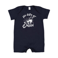 We Ride at Dawn - (Choose Your Mower) - Shorts Romper