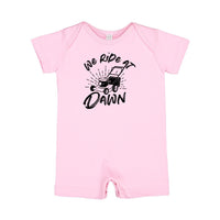 We Ride at Dawn - (Choose Your Mower) - Shorts Romper