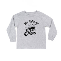 We Ride at Dawn - (Choose Your Mower) - Child Long Sleeve Tee