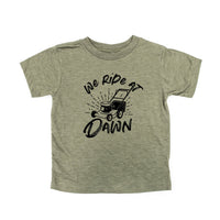 We Ride at Dawn - (Choose Your Mower) - Child Tee
