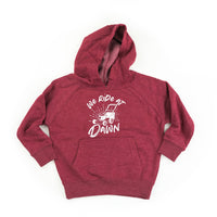 We Ride at Dawn - (Choose Your Mower) - Child Hoodie