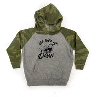 We Ride at Dawn - (Choose Your Mower) - Child Hoodie