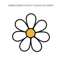 Embroidered Pocket Daisy on Front w/ Printed Have a Great Daysy on Back - Comfort Colors Tee