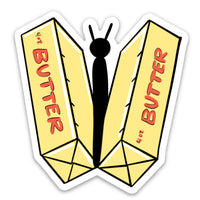 Butter-Fly Punny Love Vinyl Sticker