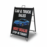 Dealership Sign on Chalkboard A-Frame