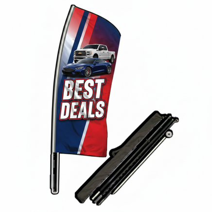 Dealership Unipole Flag - No Outline
