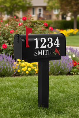 Decorative Vinyl Mailbox Letters & Numbers