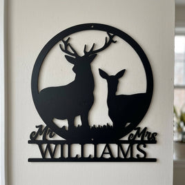 Custom Metal Wall Art - Personalized Anniversary Sign