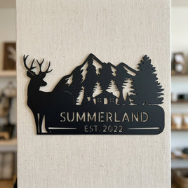 Custom Metal Wall Art - Personalized Farmhouse Sign