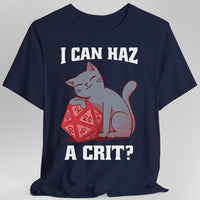 D&D Cat Shirt - I can haz a crit?