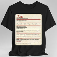 D&D Dad Shirt With Stat Block